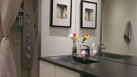 Islands Brygge - Nice View 8th Floor: Bathroom